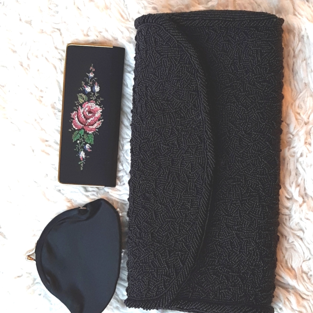Vintage Delicate Beaded Clutch by Josef